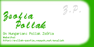 zsofia pollak business card